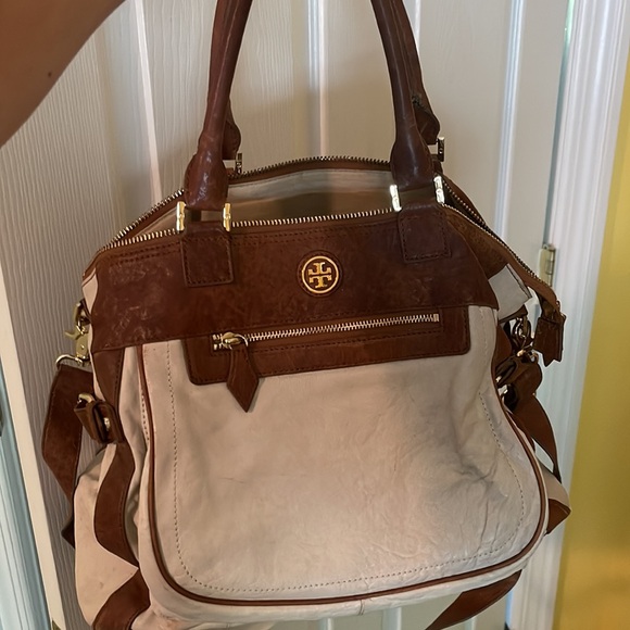 Tory Burch Leather Handbag Brown/Tan - Picture 8 of 8